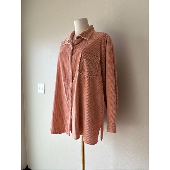 Cambridge country corduroy button front long sleeve - Picture 3 of 5